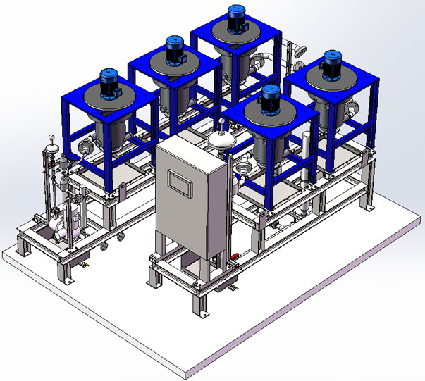 Wet process phosphoric acid extraction and purification equipment